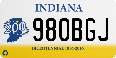 IN license plate 980BGJ