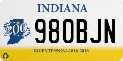IN license plate 980BJN