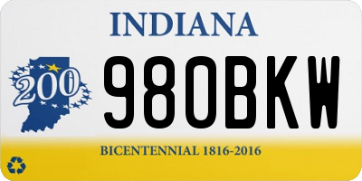 IN license plate 980BKW