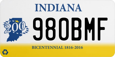 IN license plate 980BMF