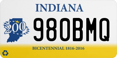 IN license plate 980BMQ