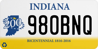IN license plate 980BNQ