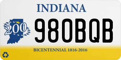 IN license plate 980BQB