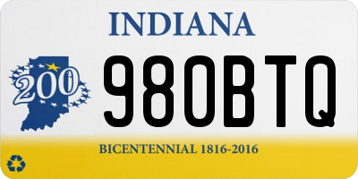 IN license plate 980BTQ