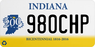 IN license plate 980CHP