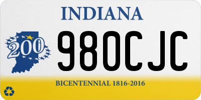 IN license plate 980CJC