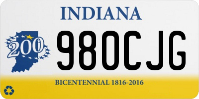 IN license plate 980CJG