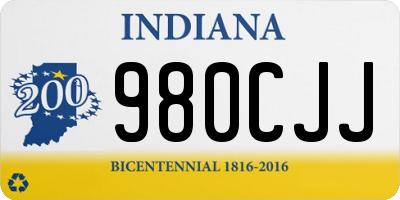 IN license plate 980CJJ