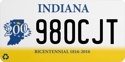 IN license plate 980CJT