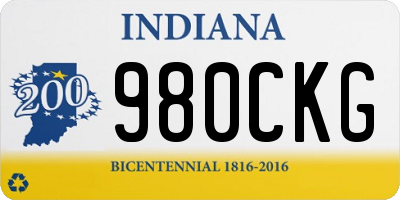 IN license plate 980CKG