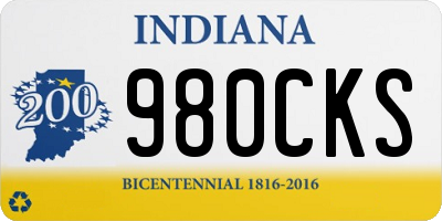 IN license plate 980CKS