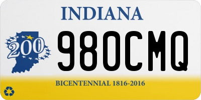 IN license plate 980CMQ