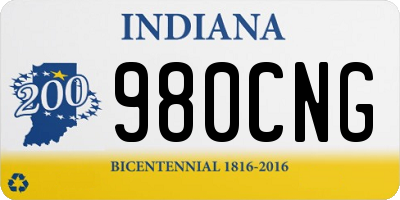 IN license plate 980CNG