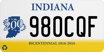 IN license plate 980CQF