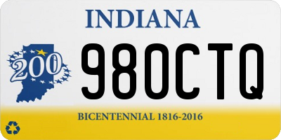 IN license plate 980CTQ