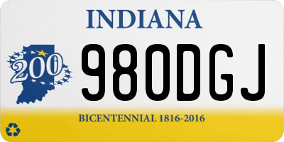 IN license plate 980DGJ