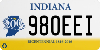 IN license plate 980EEI
