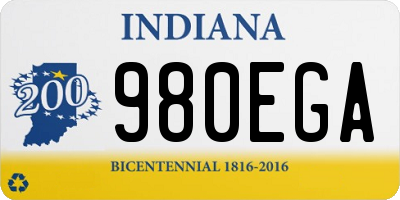 IN license plate 980EGA
