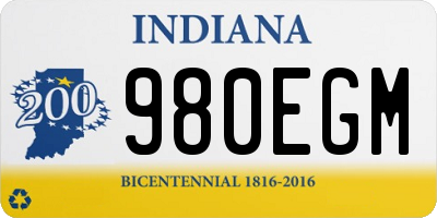 IN license plate 980EGM