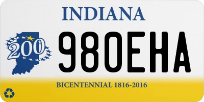 IN license plate 980EHA
