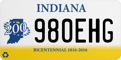 IN license plate 980EHG