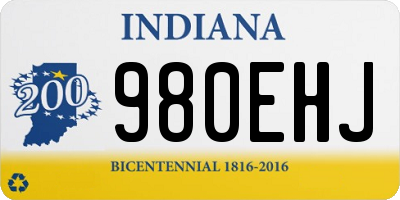 IN license plate 980EHJ