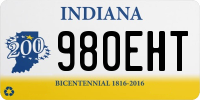 IN license plate 980EHT