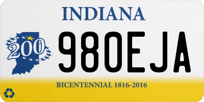 IN license plate 980EJA