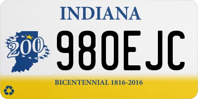 IN license plate 980EJC