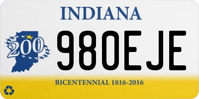 IN license plate 980EJE