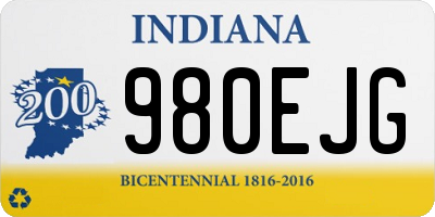 IN license plate 980EJG