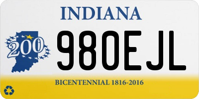 IN license plate 980EJL