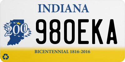IN license plate 980EKA