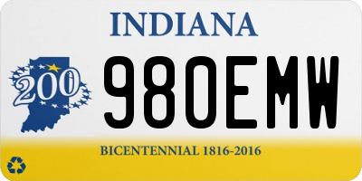 IN license plate 980EMW