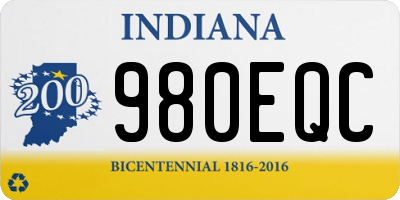 IN license plate 980EQC