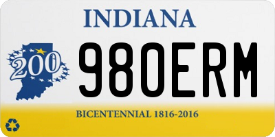 IN license plate 980ERM