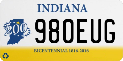 IN license plate 980EUG
