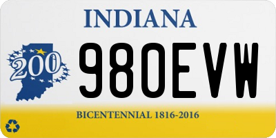 IN license plate 980EVW