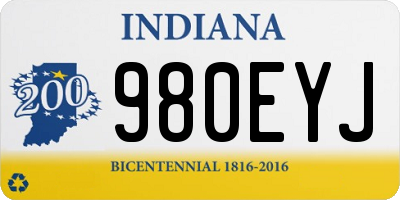 IN license plate 980EYJ
