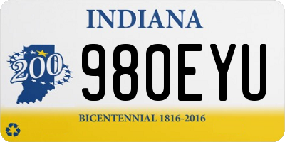 IN license plate 980EYU