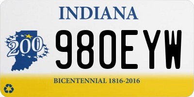 IN license plate 980EYW