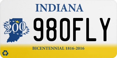 IN license plate 980FLY