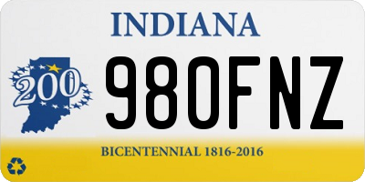 IN license plate 980FNZ