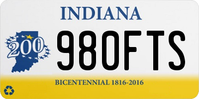 IN license plate 980FTS