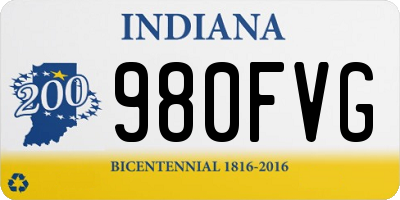 IN license plate 980FVG