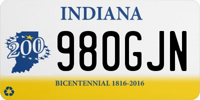 IN license plate 980GJN