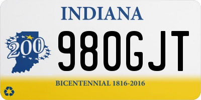 IN license plate 980GJT
