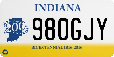 IN license plate 980GJY
