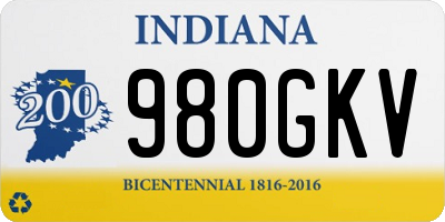 IN license plate 980GKV