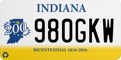 IN license plate 980GKW